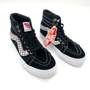 VANS Sk8-Hi Checkerboard Detachable Logo (Unisex) Woman’s Size 5.5 Men’s Size 4